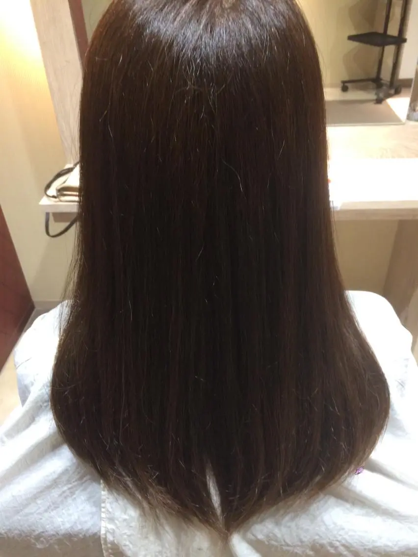 ロング カラー ブラウンカラー ナチュラルブラウン 山田 香織のヘアスタイル