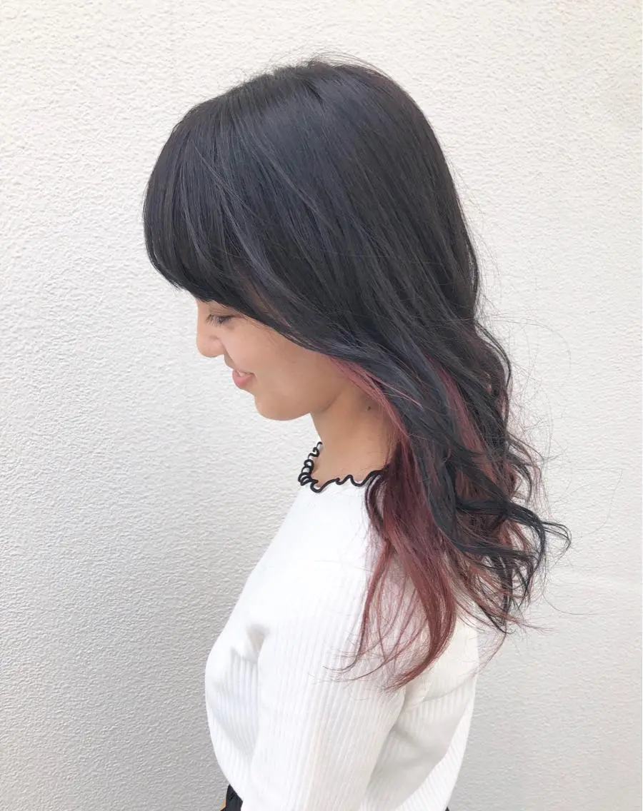 カラー 最高級エクステ /羽エクステ白石宇由のヘアスタイル