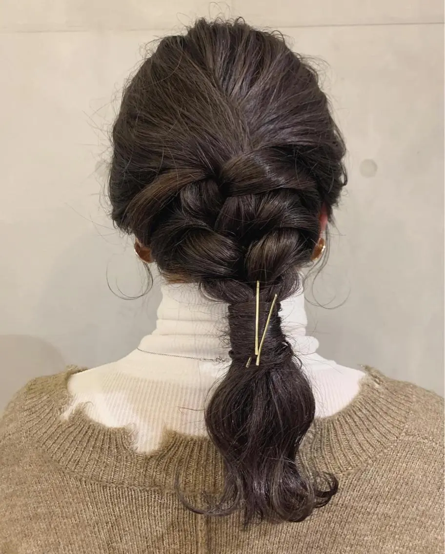 セミロング カラー mir MIYUのヘアスタイル