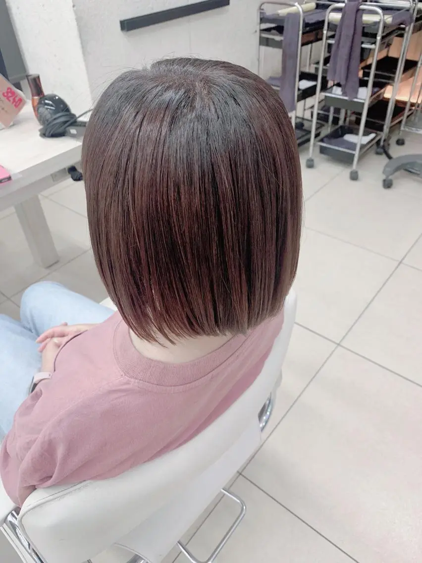 ミディアム カラー カット ヘアカラー トリートメント ✂︎レディース のメンズカット屋さんのヘアスタイル
