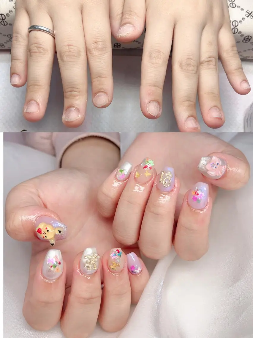 ネイル ハンドネイル 森 ネイルサロンのネイルデザイン