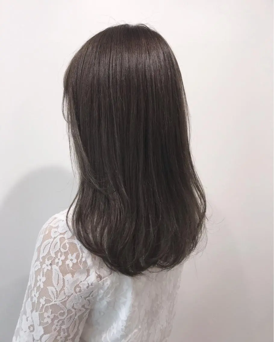 ロング カラー グレージュ レイヤー/大人ボブ 渡邉【日吉美容室】のヘアスタイル