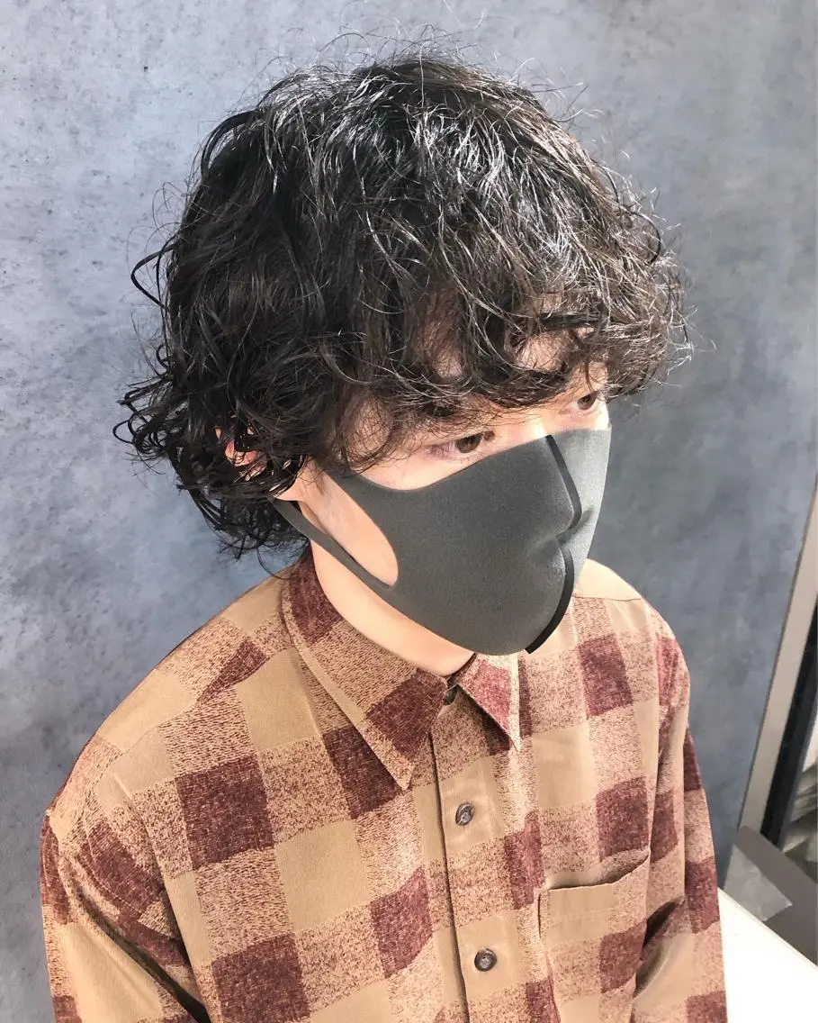 パーマ ヘアアレンジ メンズ カット パーマ トリートメント ヘアセット メンズ特化✂️栗原 侑也のヘアスタイル