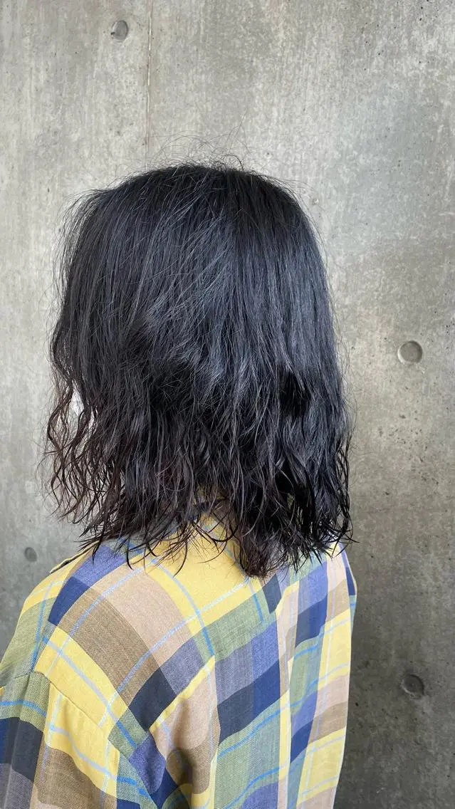 セミロング メンズ もりたみかこ 美容師お休み中のヘアスタイル