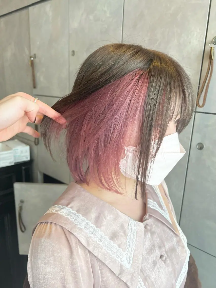 ミディアム カラー 🫧艶ダブルカラー ブリーチ🫧トモヤのヘアスタイル
