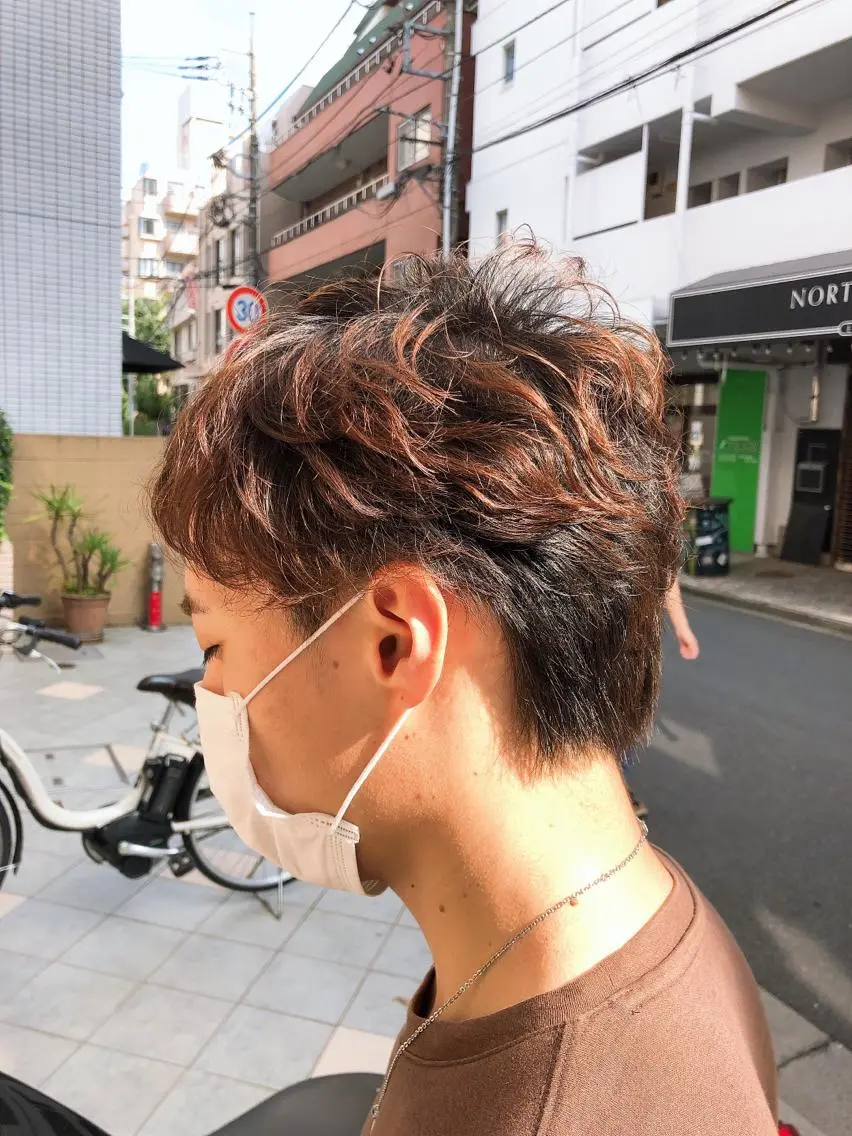 パーマ カット パーマ 阿部 美咲のヘアスタイル