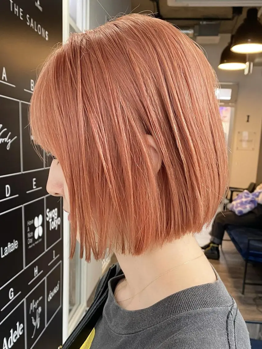 ショート カラー ヘアカラー トリートメント ケアブリーチ/透明感 /Arisaのヘアスタイル