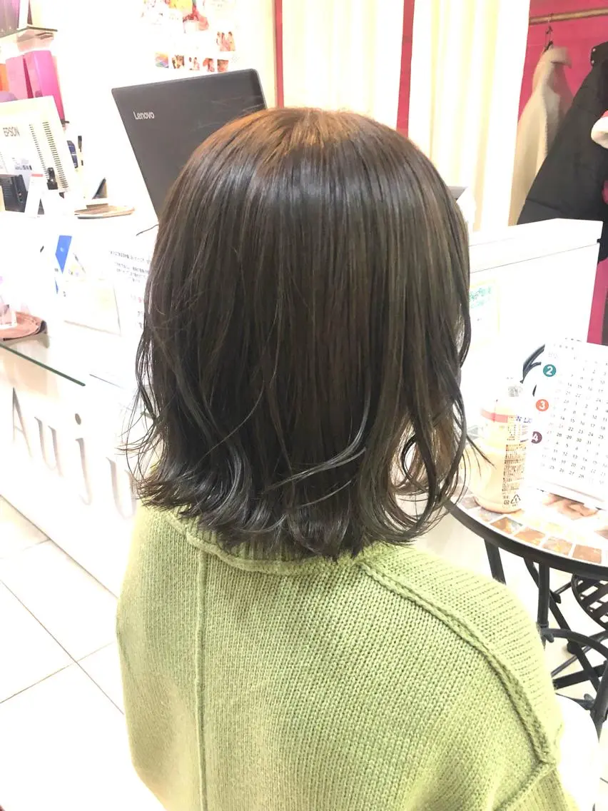ミディアム カラー ベージュカラー オリーブベージュ ヘアカラー トリートメント 🤎ベージュカラー/ 髪質改善/山岸🤎のヘアスタイル