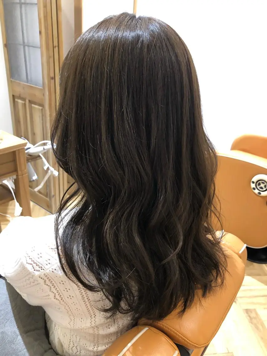 ロング カラー アクアカラー ミント ✨🌿大人可愛い愛さ れhair🌿✨松本のヘアスタイル