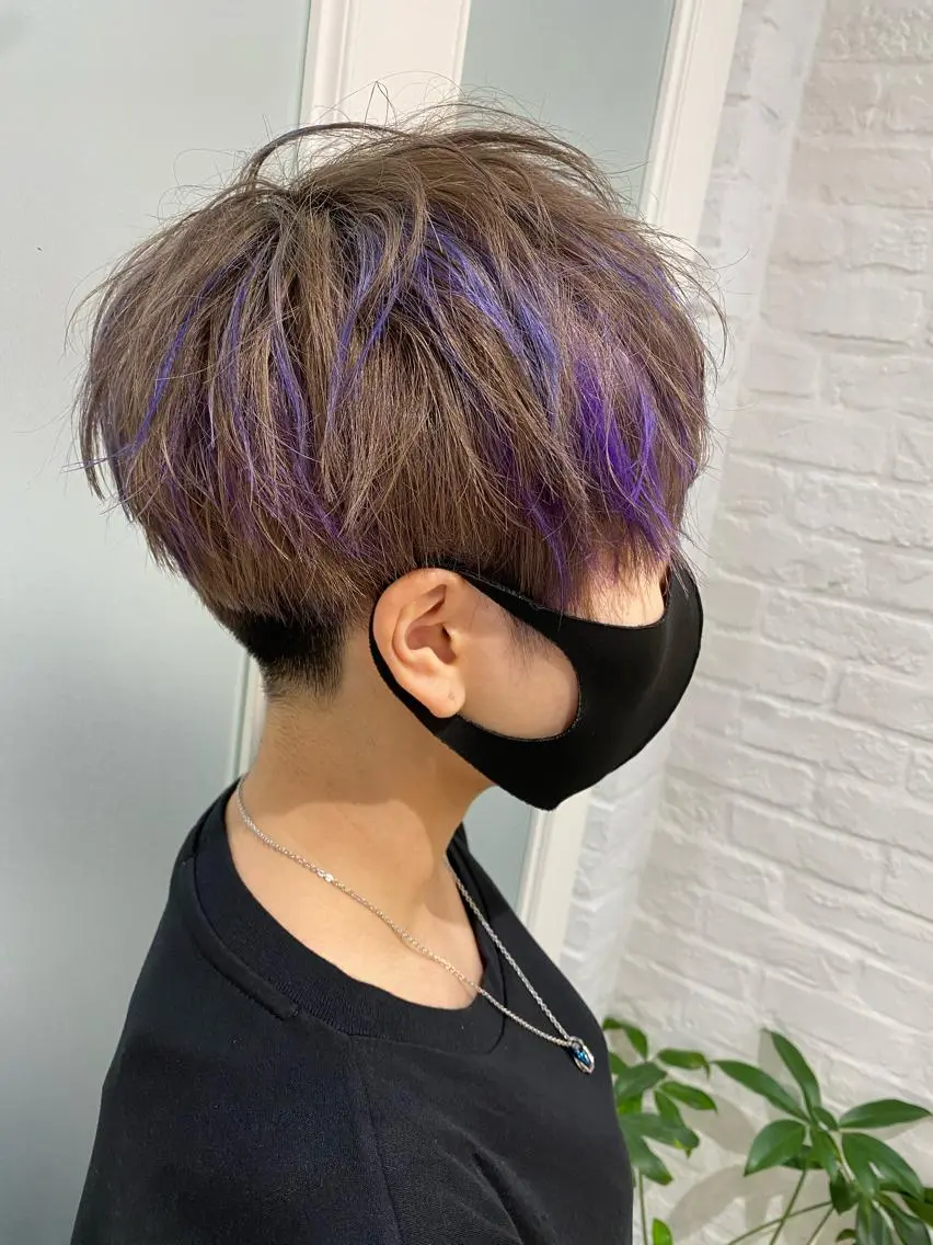 ショート ハイライト 🍀透明感抜群🍀/ ハイトーンカラーのヘアスタイル