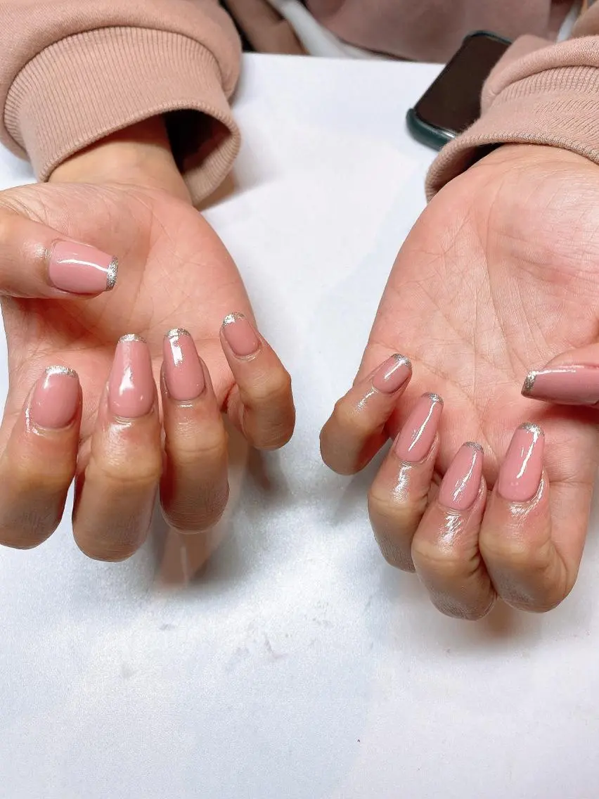 ネイル フレンチネイル ワンカラーネイル 錦糸町 mi_nailのネイルデザイン