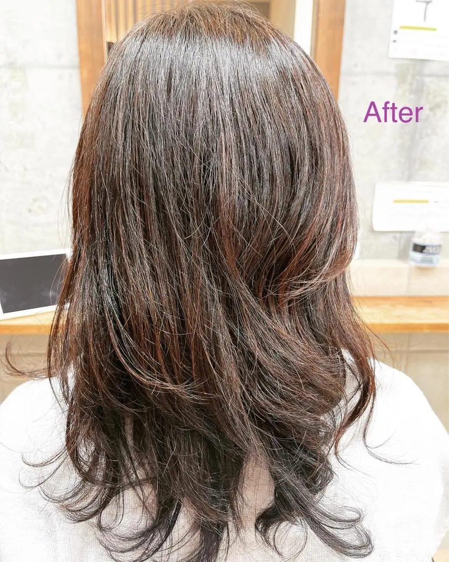 ロング カラー たなか なおのヘアスタイル
