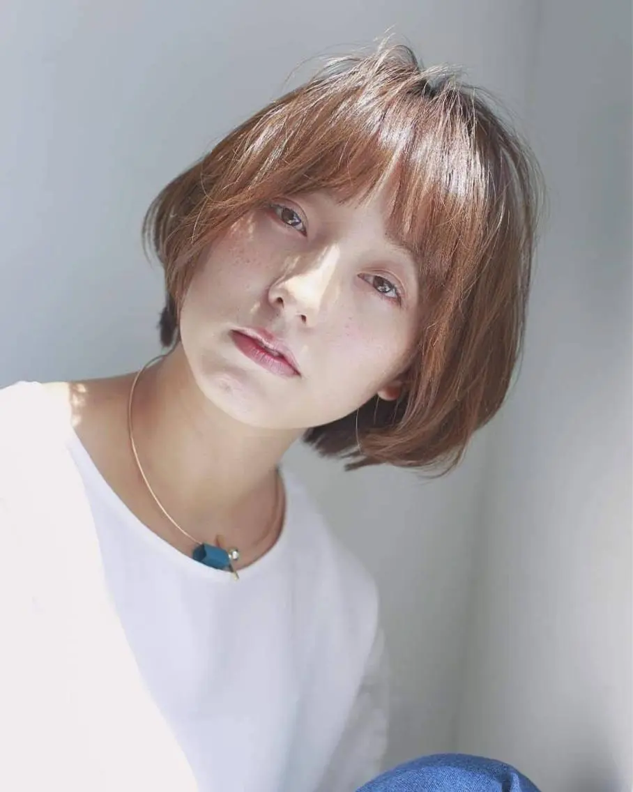 ミディアム ボブ 鳥羽 大智のヘアスタイル