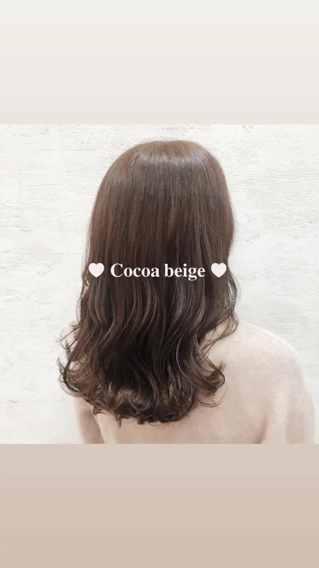 セミロング カラー 松本 沙良のヘアスタイル