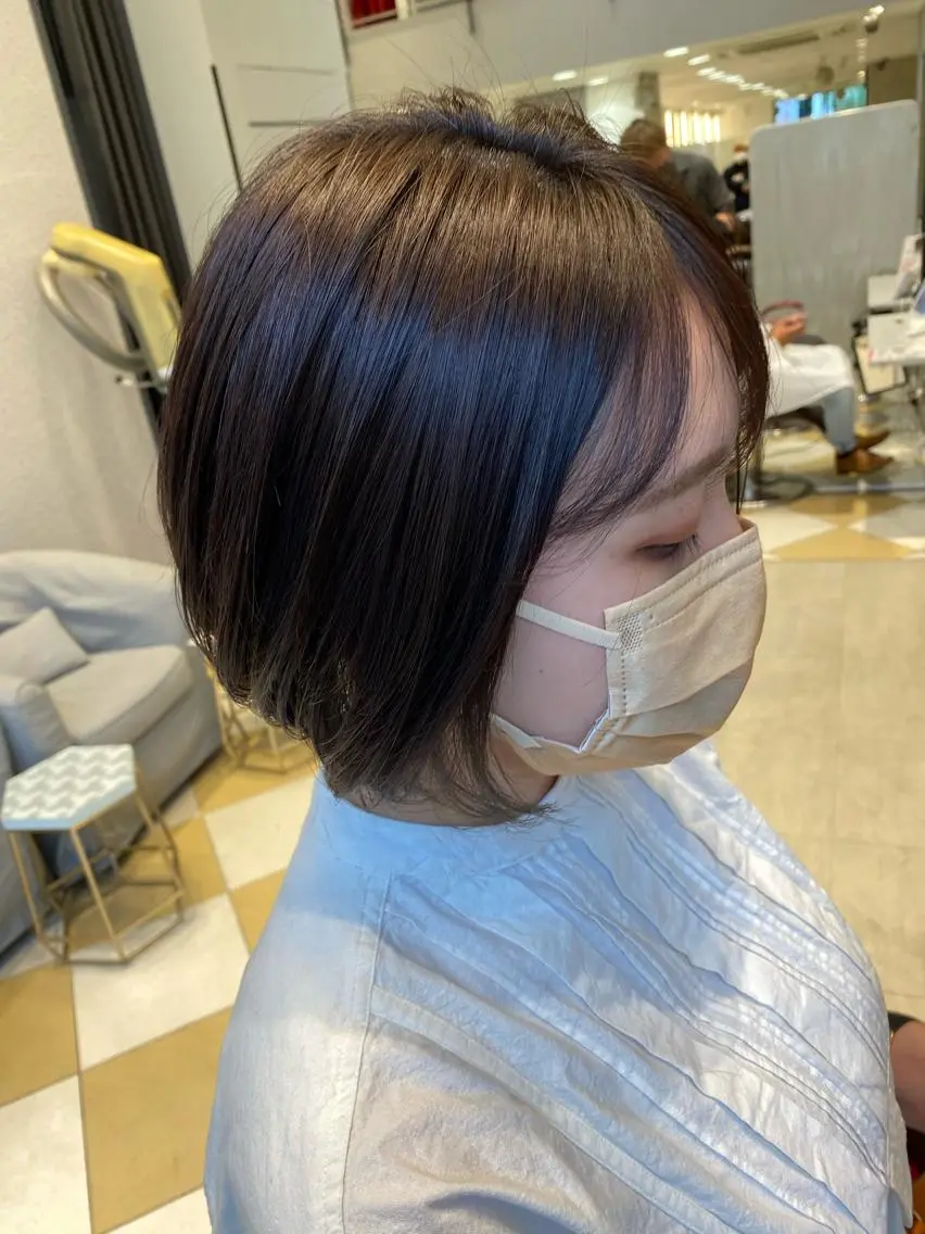 ショート カラー ショートボブ ボブ ショートヘア カット ヘアカラー 縮毛矯正 トリートメント 💜髪質改善美髪💜 星野清光のヘアスタイル