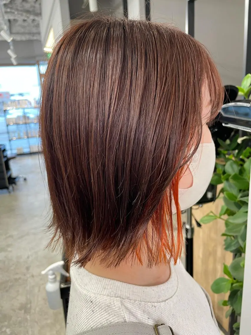 ミディアム SAEKI【ior 】北千住店ブリーチのヘアスタイル