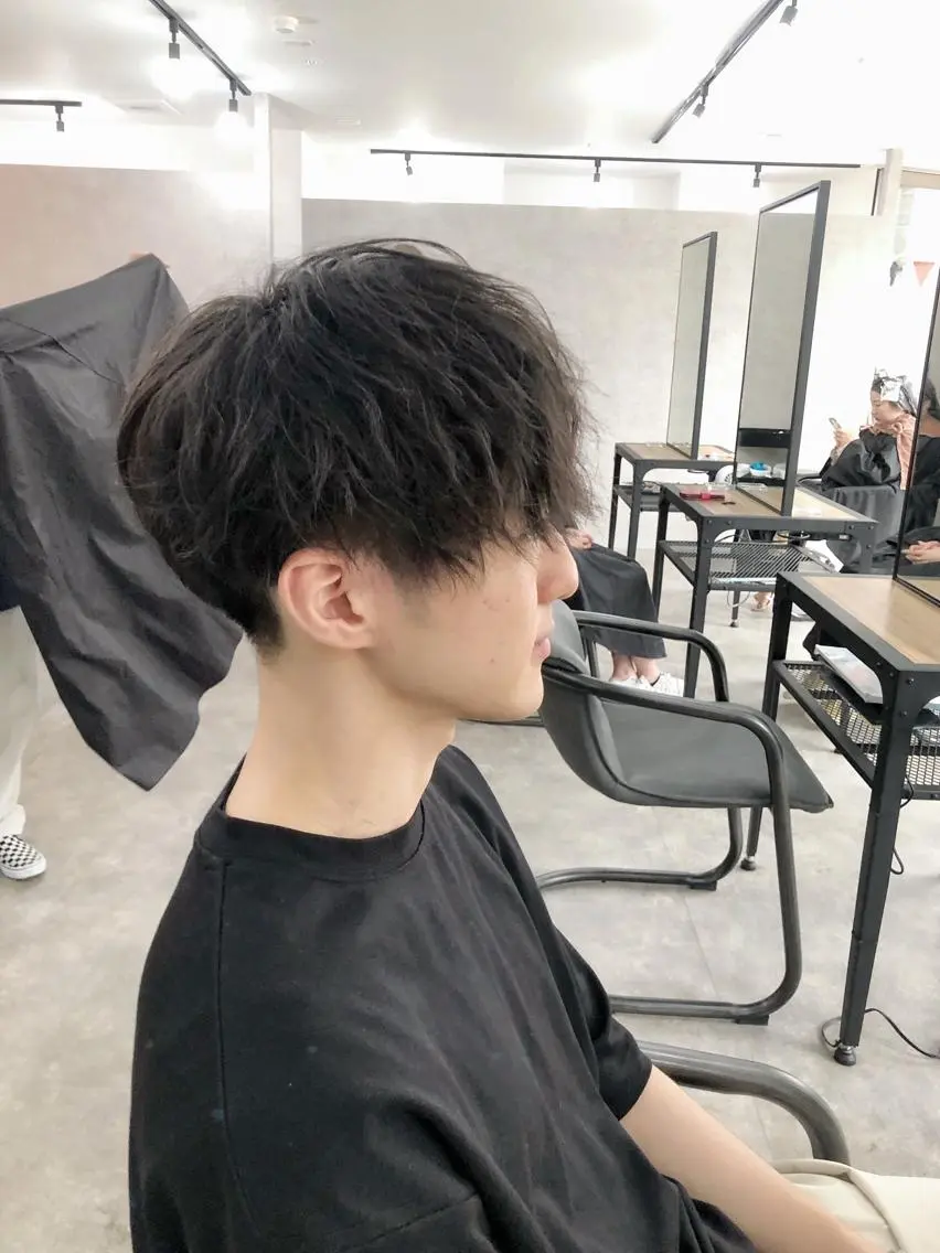 ショート カラー パーマ ヘアアレンジ メンズ キッズ ネイル マツエク・マツパ メンズバレイヤージュ メンズブリーチ メンズハイライト メンズインナーカラー メンズ韓国風 エビスザキレン/メン ズ/心斎橋🌳のヘアスタイル