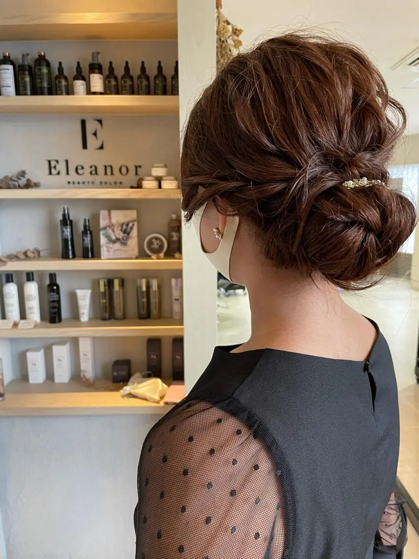 ヘアアレンジ 結婚式・ブライダル EMANON 吉祥寺北口のヘアスタイル