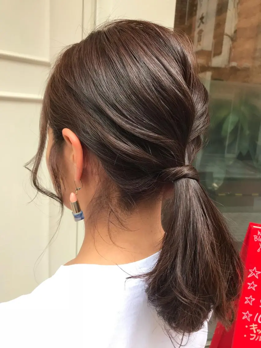 ミディアム ヘアアレンジ uru" すずきさゆりのヘアスタイル