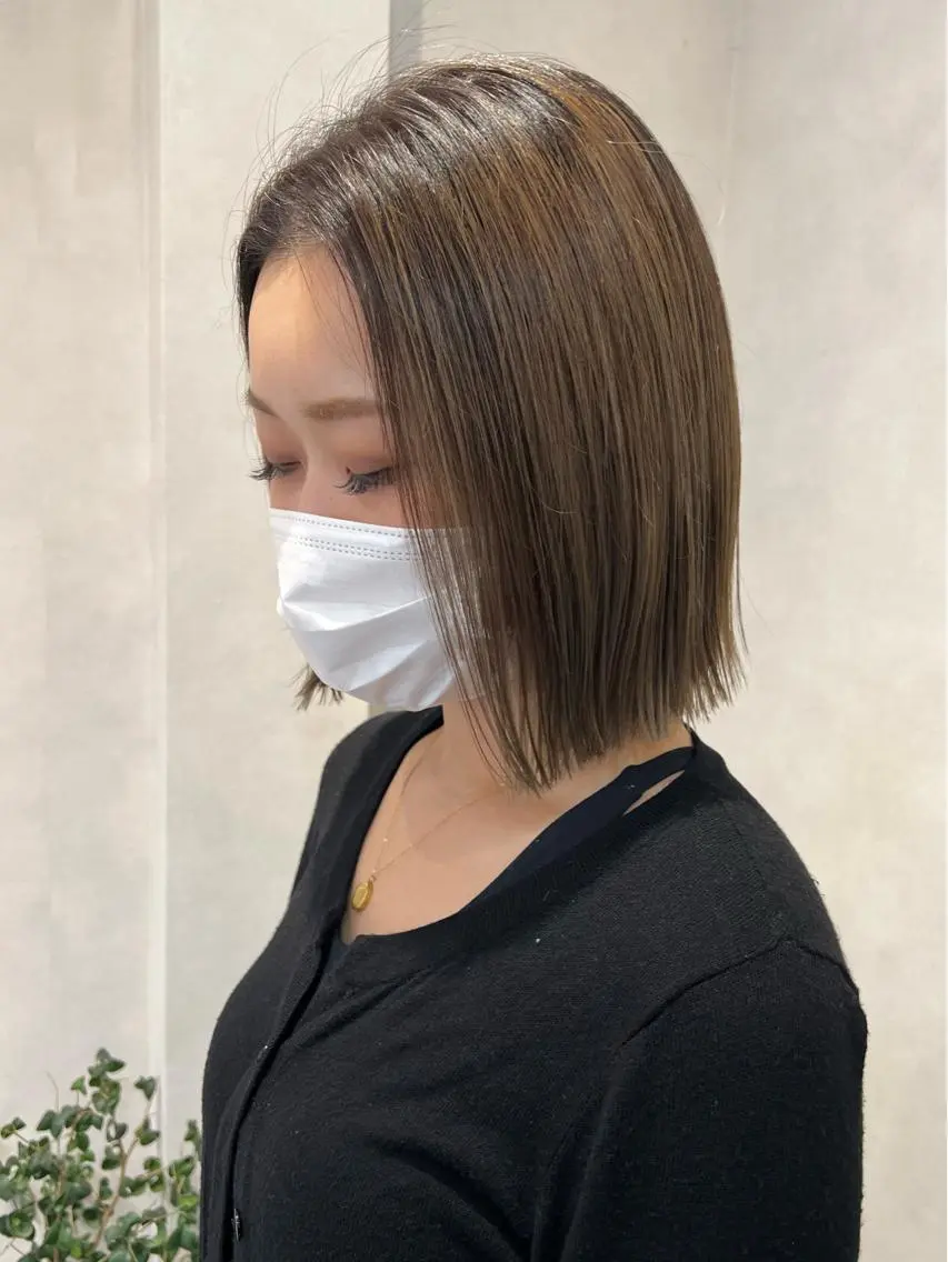 ミディアム カラー カット ヘアカラー トリートメント ヘッドスパ IVY villa Suzu.のヘアスタイル
