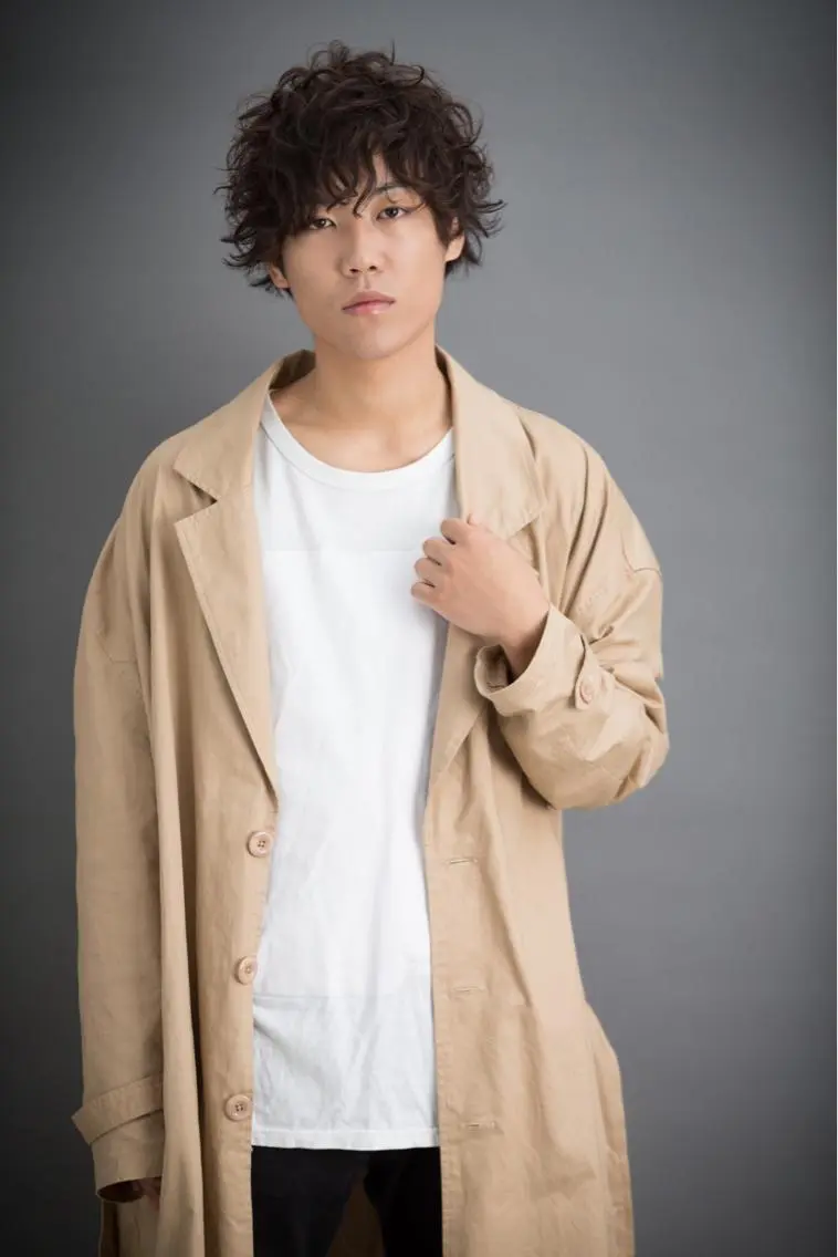 ショート カラー パーマ メンズ マッシュ Vir by browのヘアスタイル