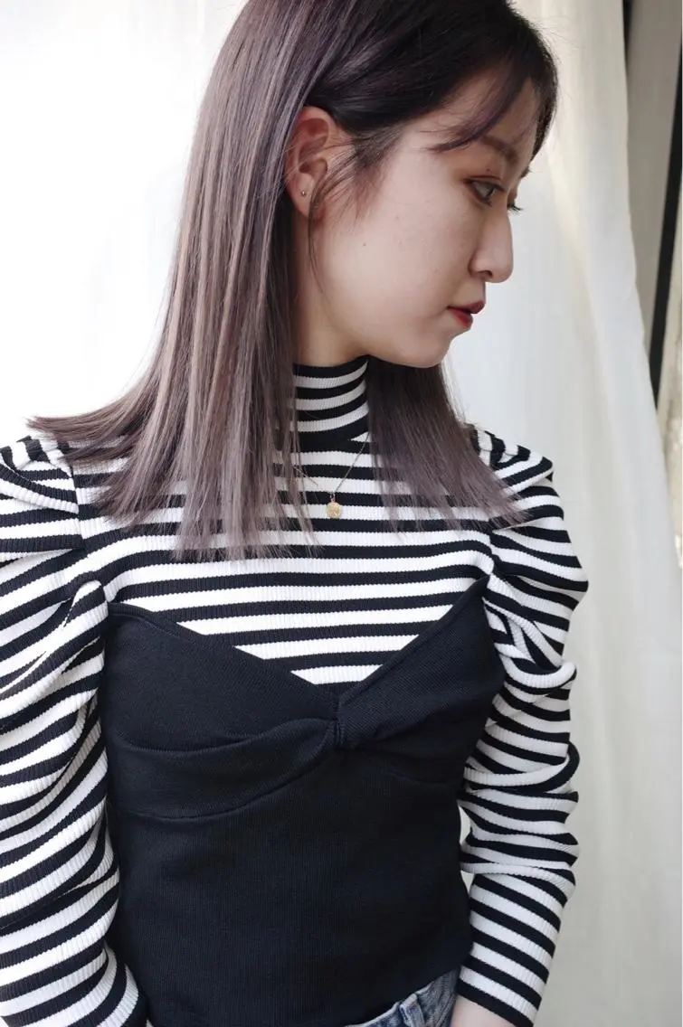 ミディアム カラー カット ヘアカラー トリートメント suvvy hairsalonのヘアスタイル