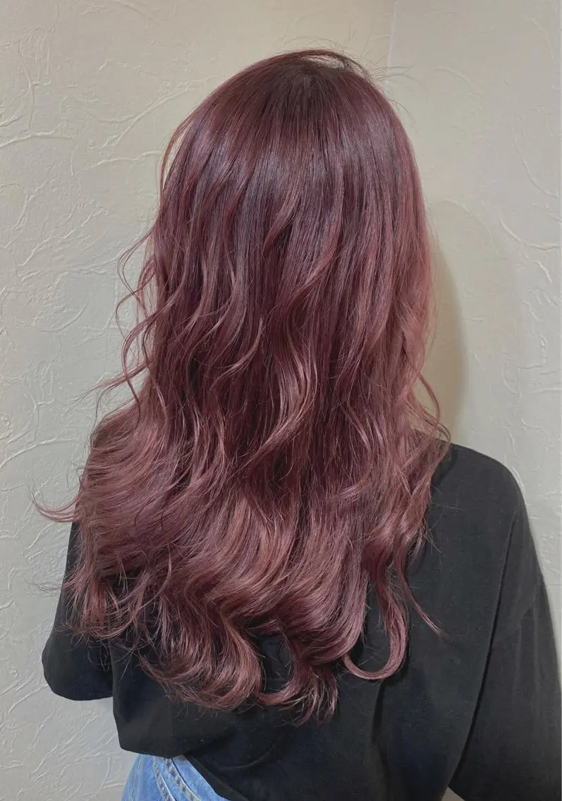 ロング カラー ヘアカラー トリートメント 💜 MINORI💜のヘアスタイル