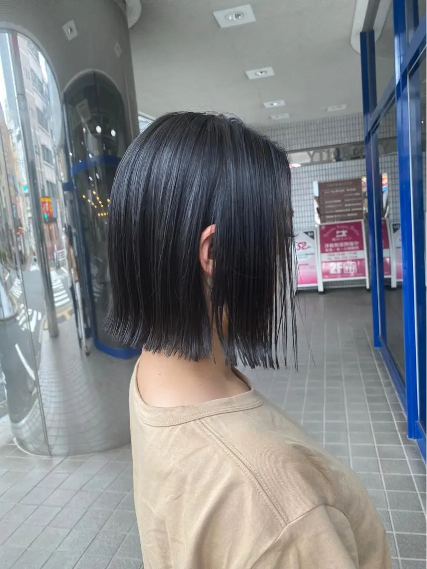 ミディアム カラー ヘアアレンジ 横浜縮毛矯正 ☆渋谷良太のヘアスタイル