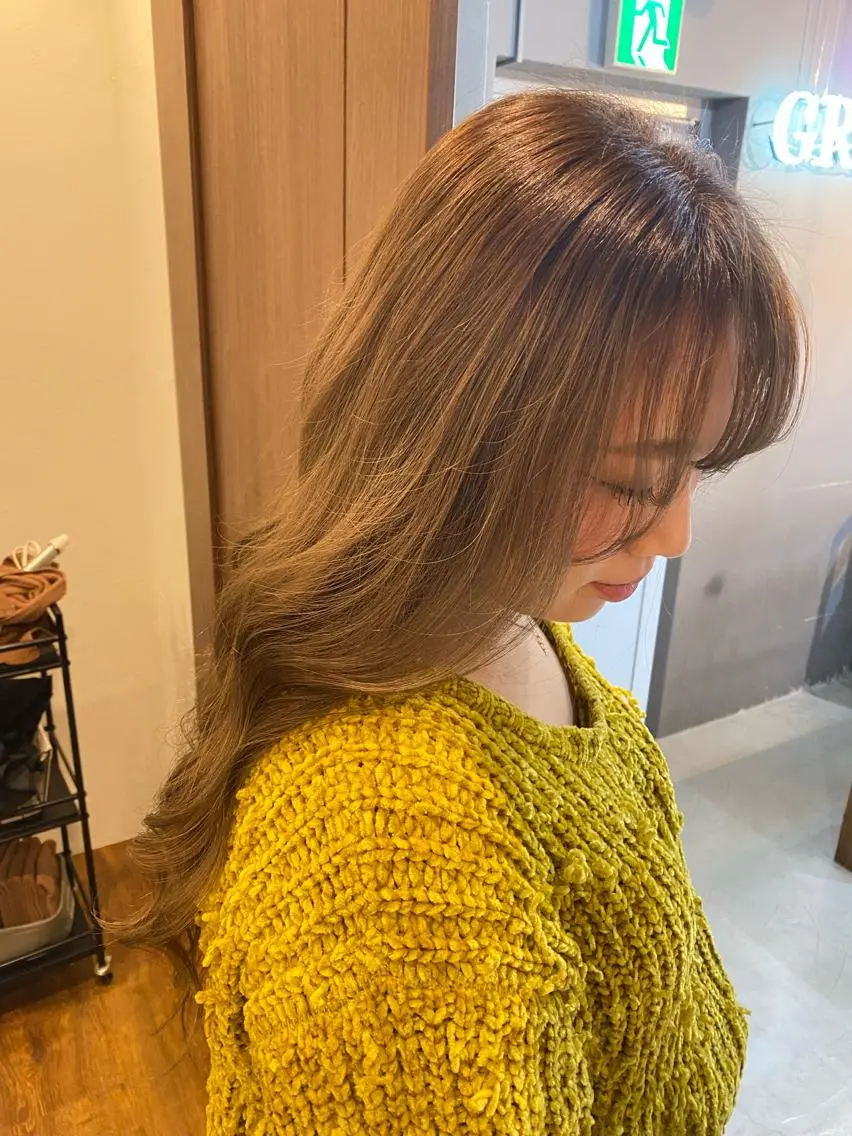 ロング カラー yuuka🌻 ハイライト/艶カラーのヘアスタイル