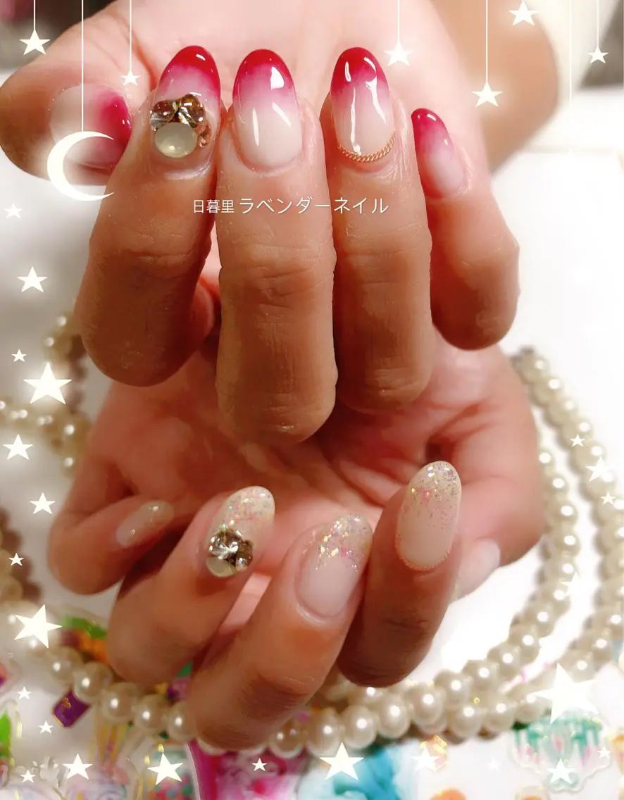 ネイル ラベンダー💖日暮里 ルル💖ネイルのネイルデザイン