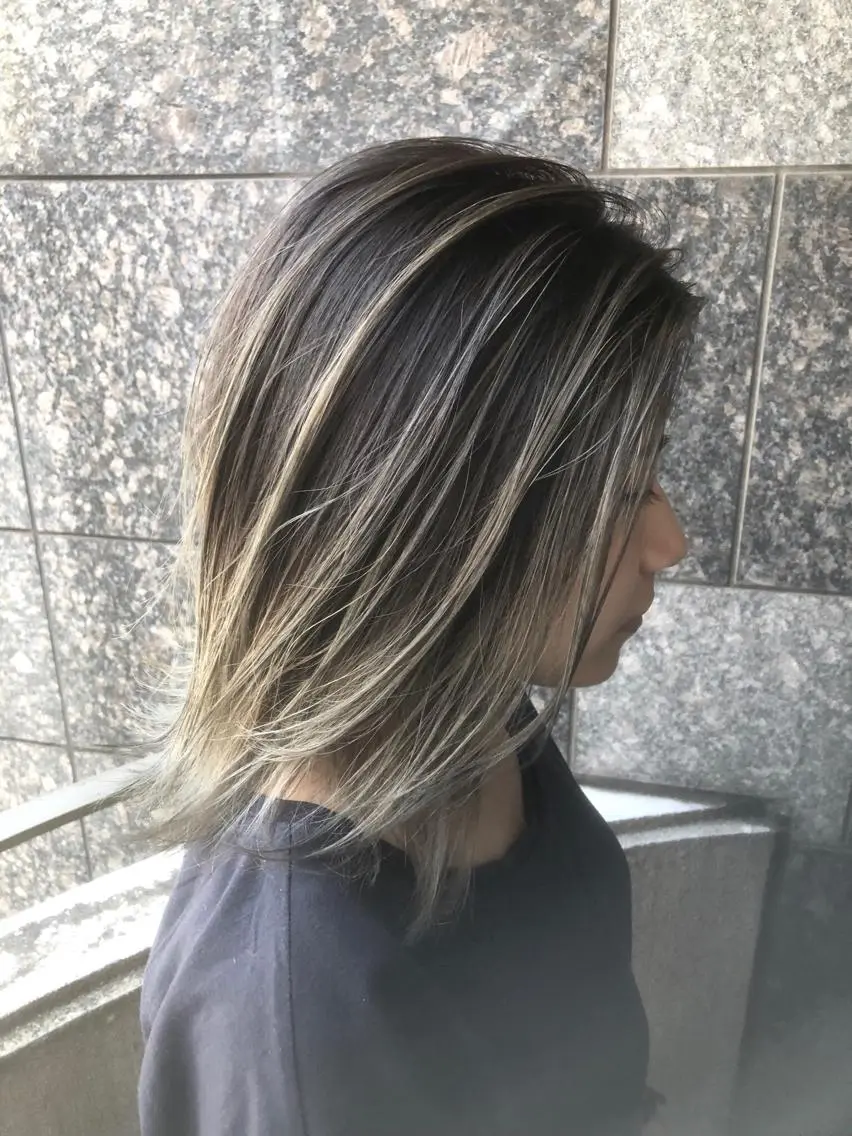 ミディアム カラーアンドケアリタ kitamuuuのヘアスタイル