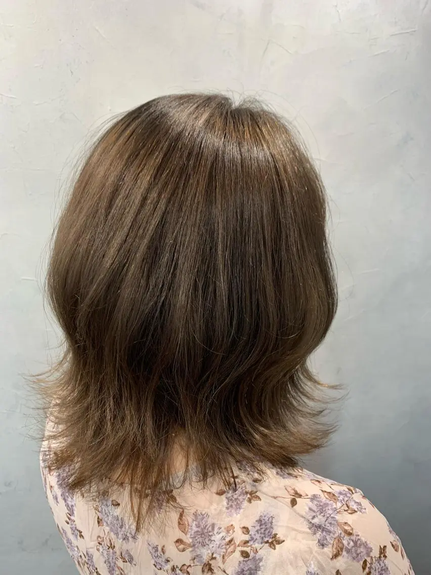ミディアム カラー カット ヘアカラー 江畑 匠 新宿三丁目 徒歩30秒⭐️のヘアスタイル