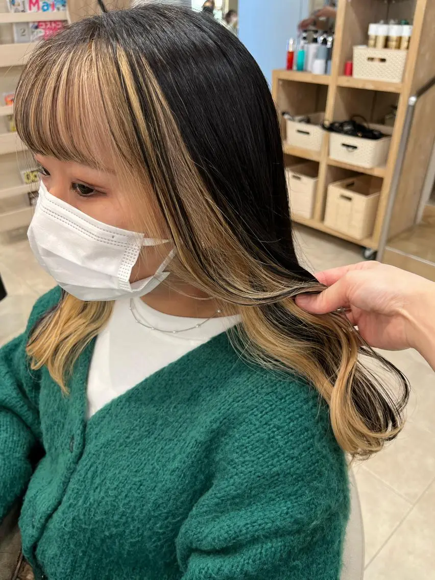 セミロング カラー 暖色専門美容師🎀 お客様満足度◎のヘアスタイル