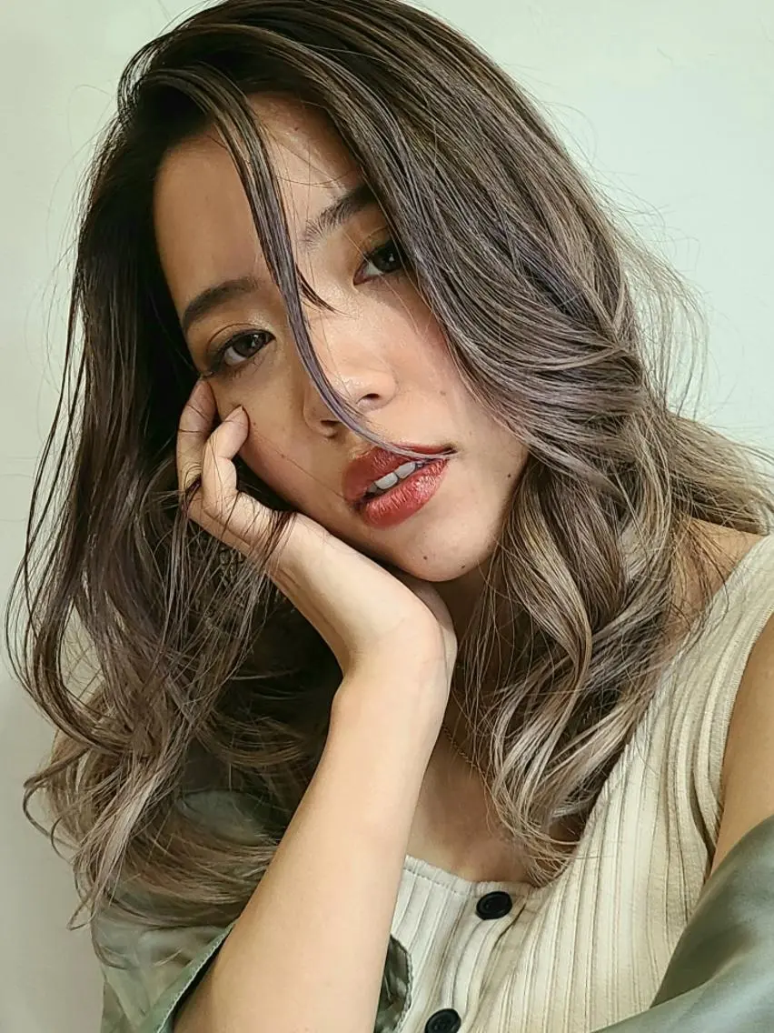 ロング ヘアアレンジ カラー カット ヘアカラー トリートメント 【南越谷/新越谷】 Anne(諳 アン)のヘアスタイル