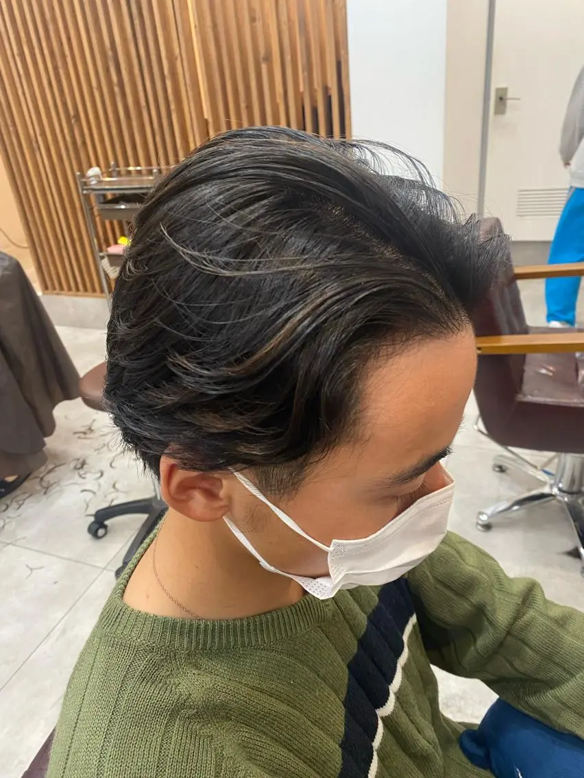 ミディアム パーマ メンズ mio/⭐︎ ブリーチ指名No.1のヘアスタイル