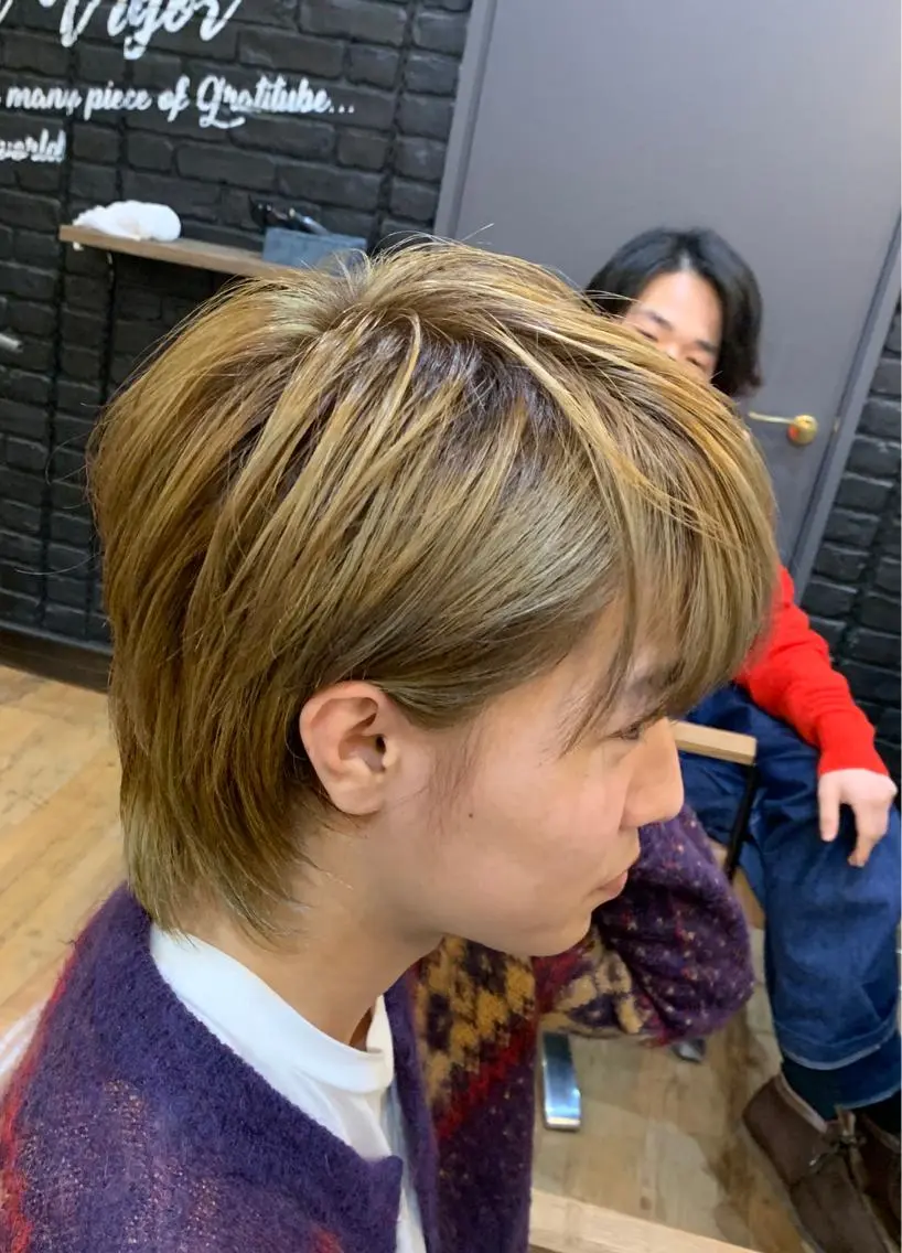 ショート カラー メンズ グラデーションカラー SHIAN立川 及川 17時〜限定のヘアスタイル