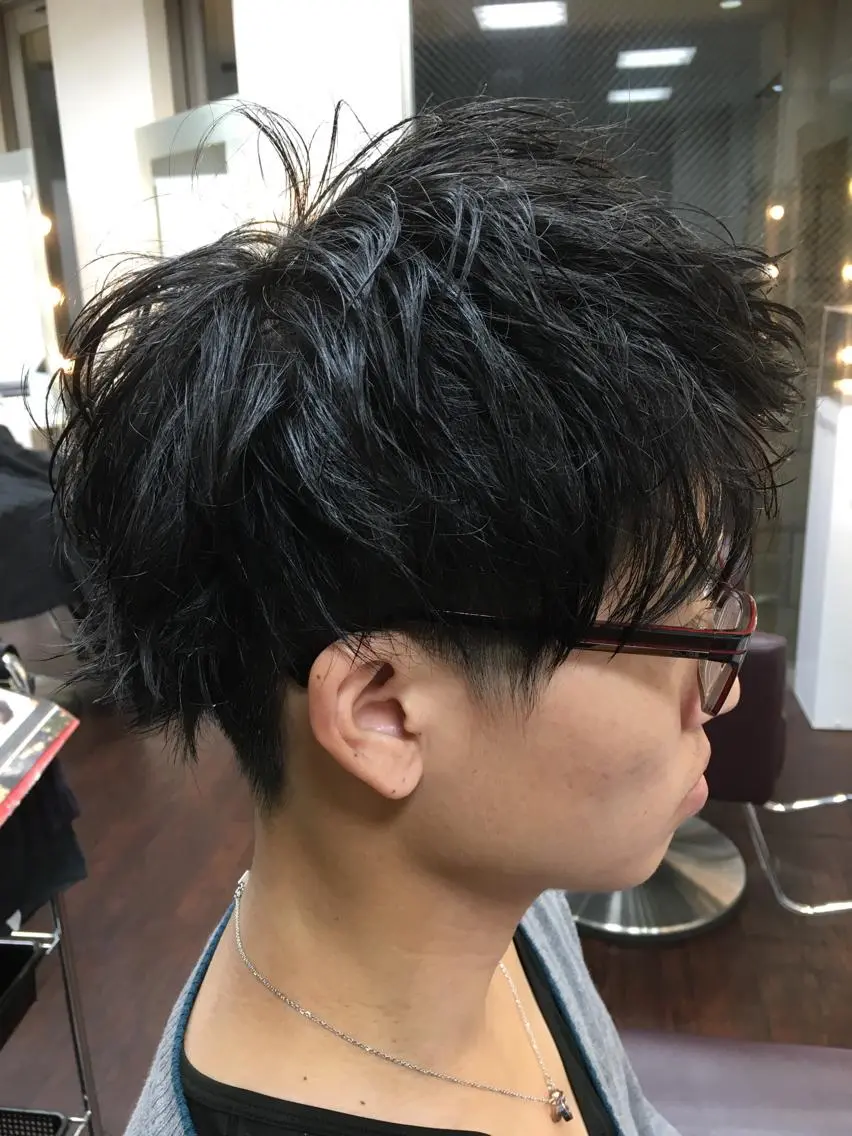 メンズ 刈り上げ 髪質改善カラー🦋 田村のヘアスタイル