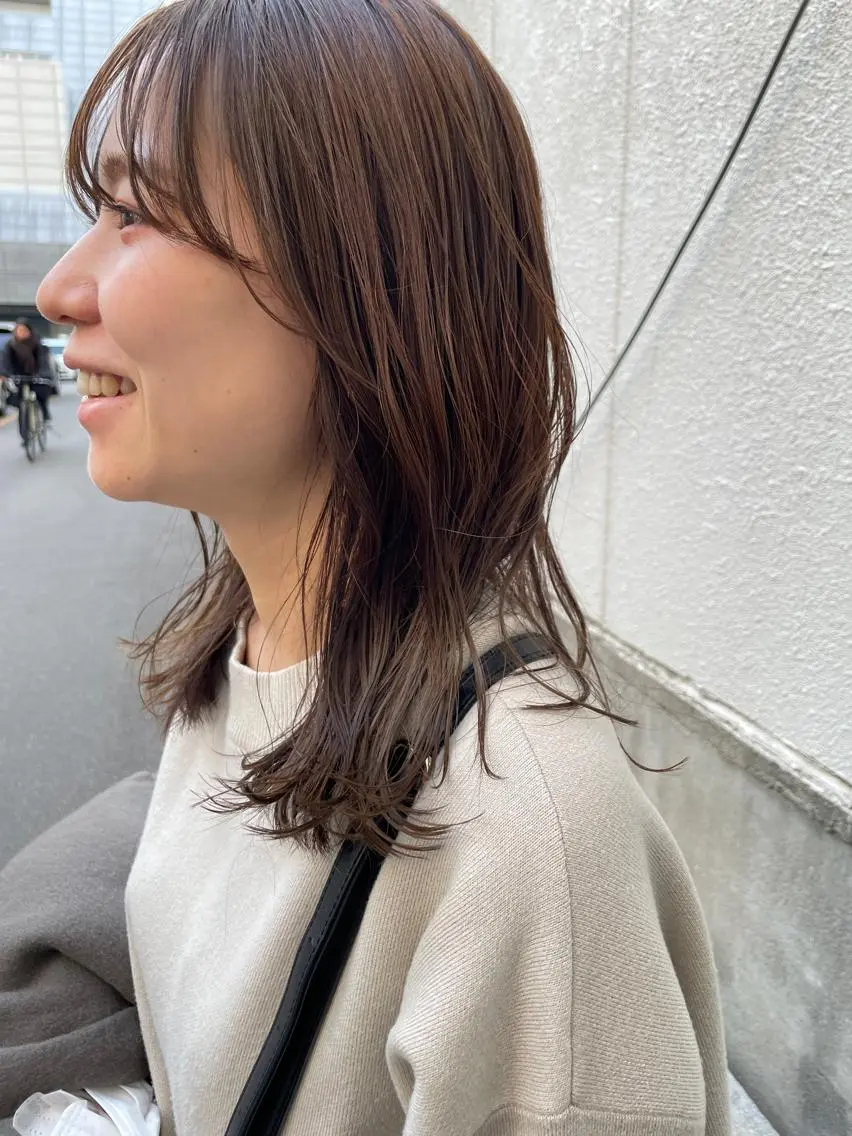 セミロング カット ヘアカラー トリートメント ayane⭐️ボブ・ ショート・パーマのヘアスタイル