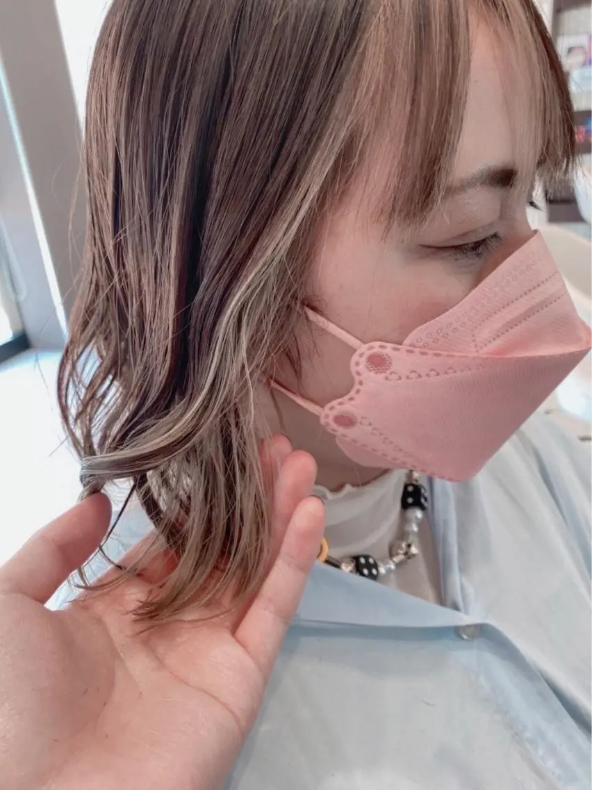 カラー earth甲府昭和店 東 允のヘアスタイル