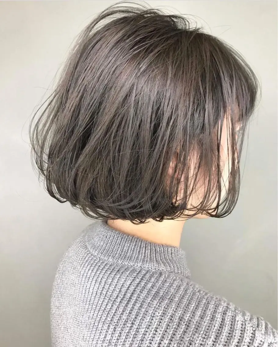 ショート カラー アディクシーカラー バレイヤージュ ベージュカラー ブリーチ ケアブリーチ ヘアカラー トリートメント ✨🔥髪質改善🔥✨ 加賀美のヘアスタイル