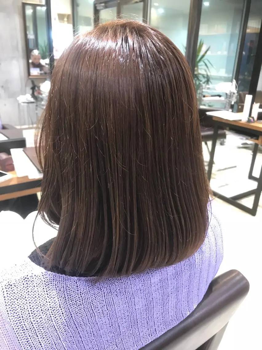 ミディアム カラー パーマ ヘアアレンジ メンズ キッズ ネイル マツエク・マツパ ヘアカラー EnBlesS西宮 マンツーマン神道有基のヘアスタイル