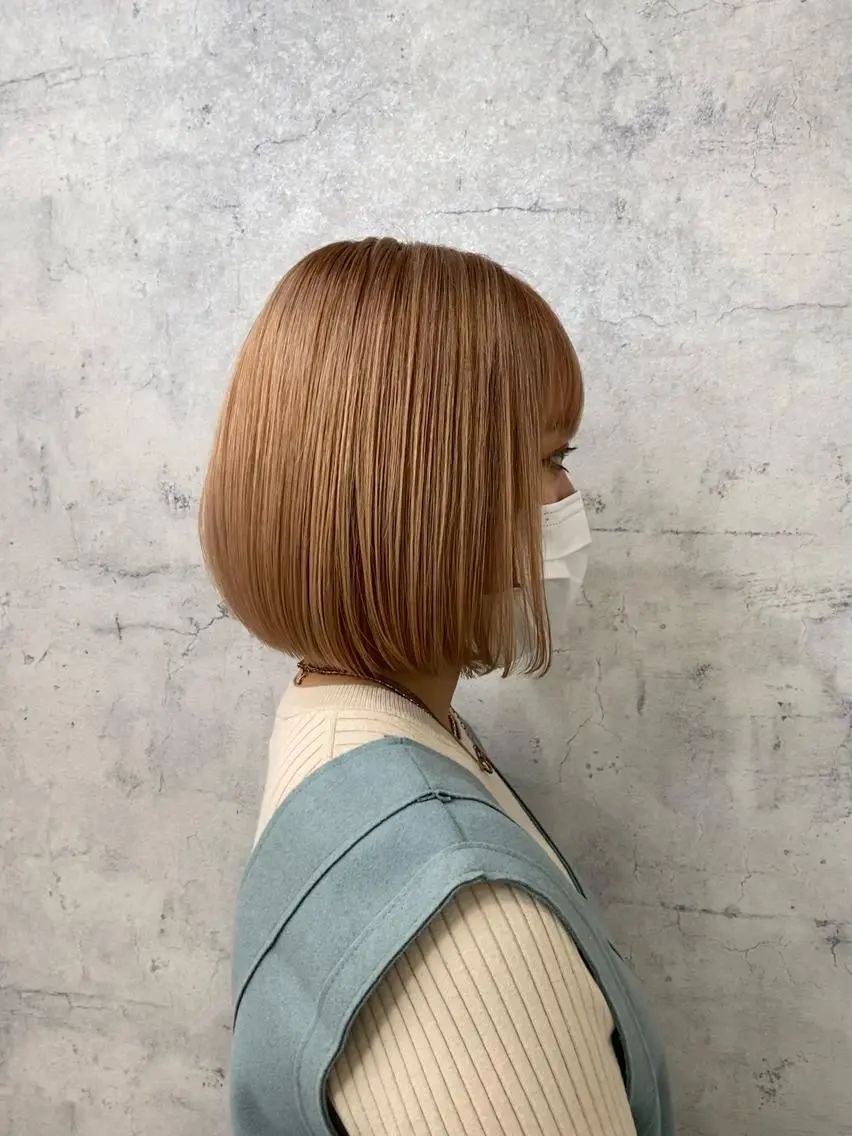 ショート 切りっぱなしボブ ボブ yuite 新河岸のヘアスタイル