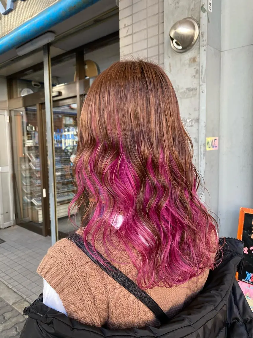 ミディアム ヘアカラー ゆぴ☾‪/推しカラー /ハイトーンのヘアスタイル