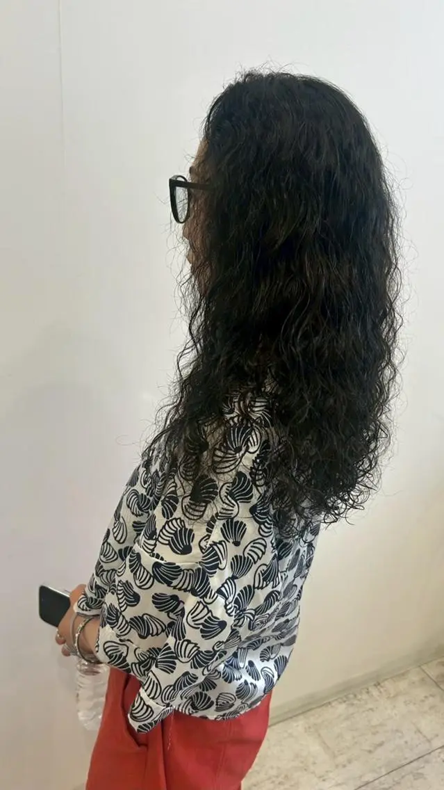 パーマ セミロング パーマ特化✨/肥後 有紗のヘアスタイル