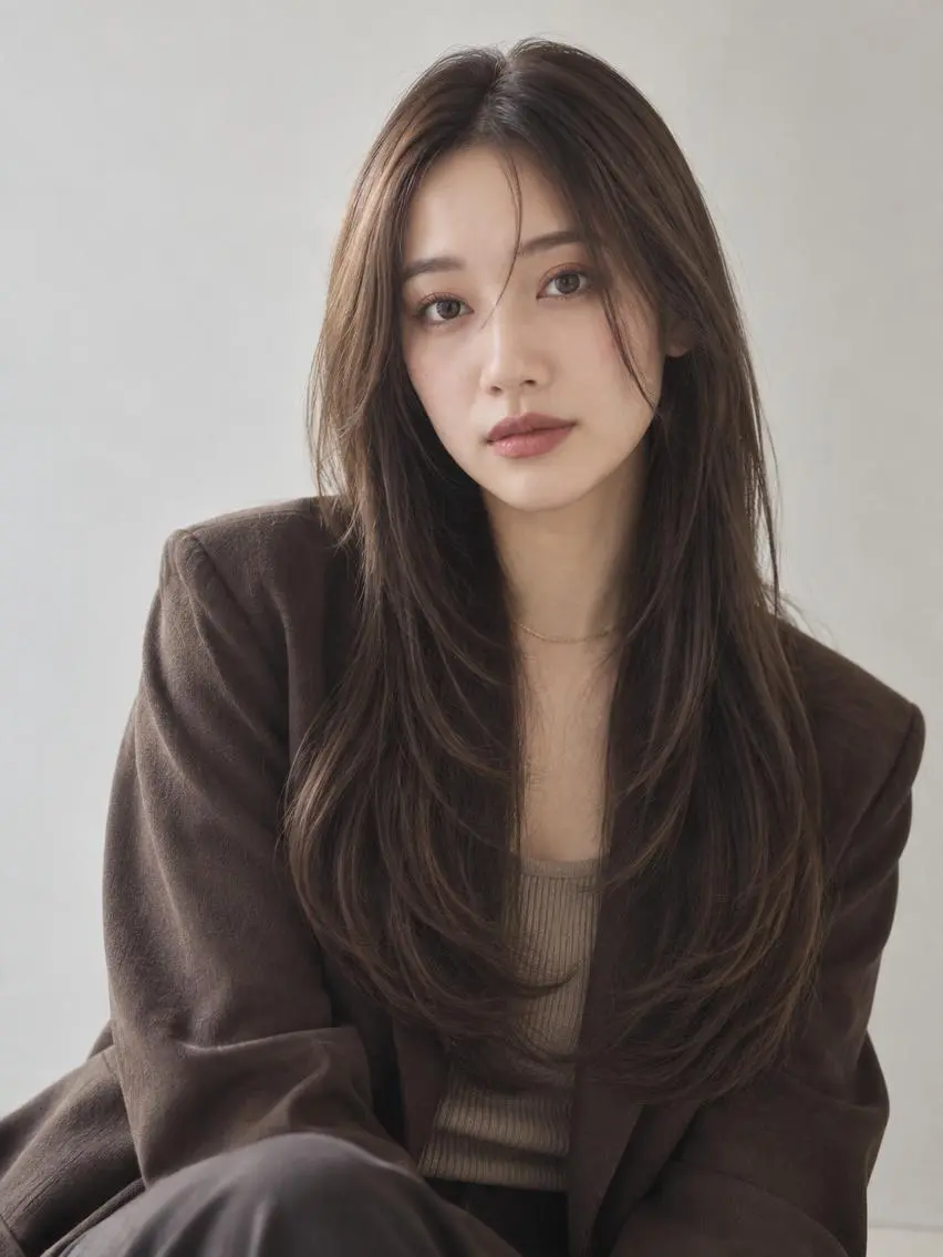 ロング カラー ブリーチ ケアブリーチ 透明感カラー ダブルカラー イヤリングカラー カット ヘアカラー トリートメント "オトナ髪”/ LAKA TOCCAのヘアスタイル