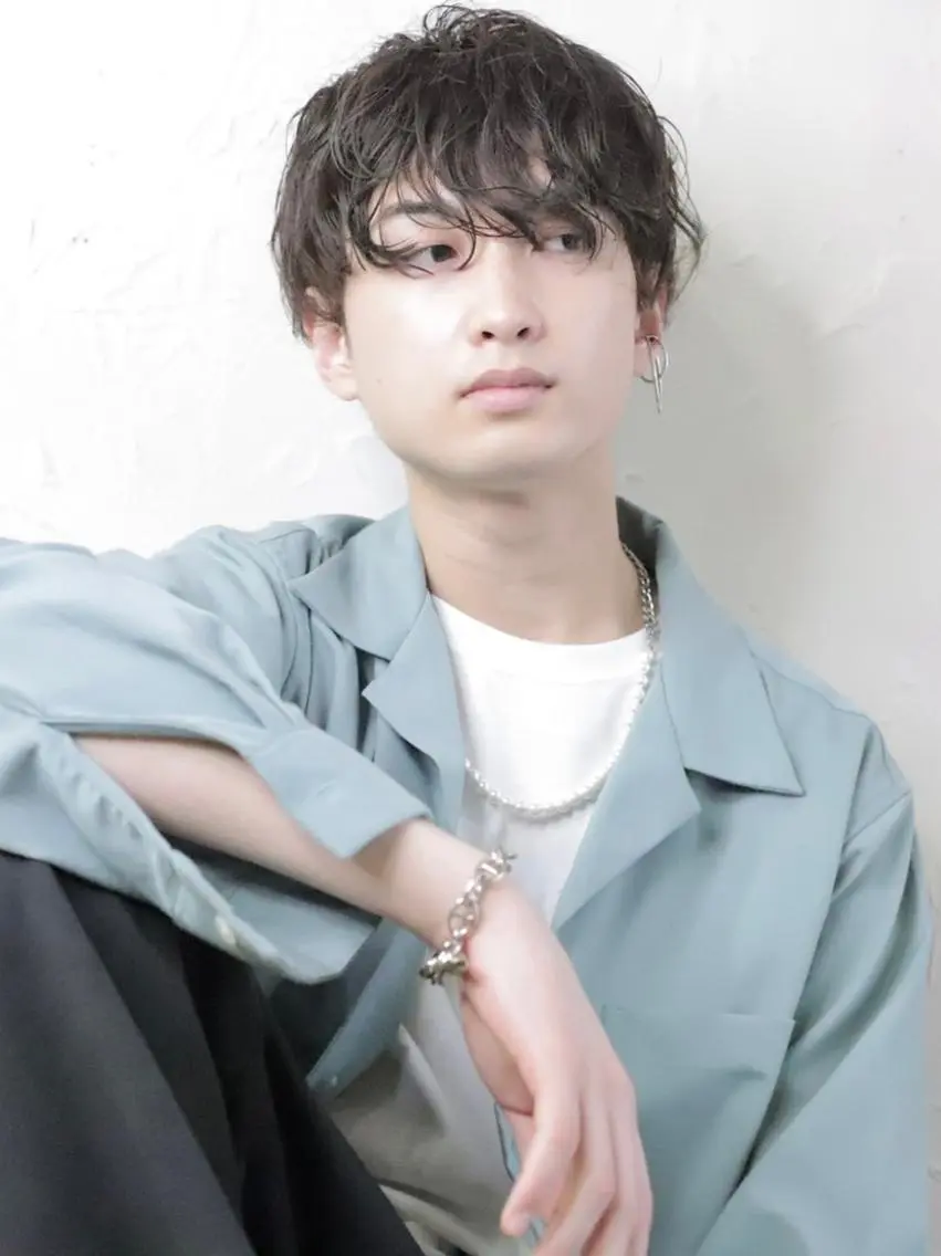 メンズ メンズパーマ カット パーマ 深沢 秀のヘアスタイル