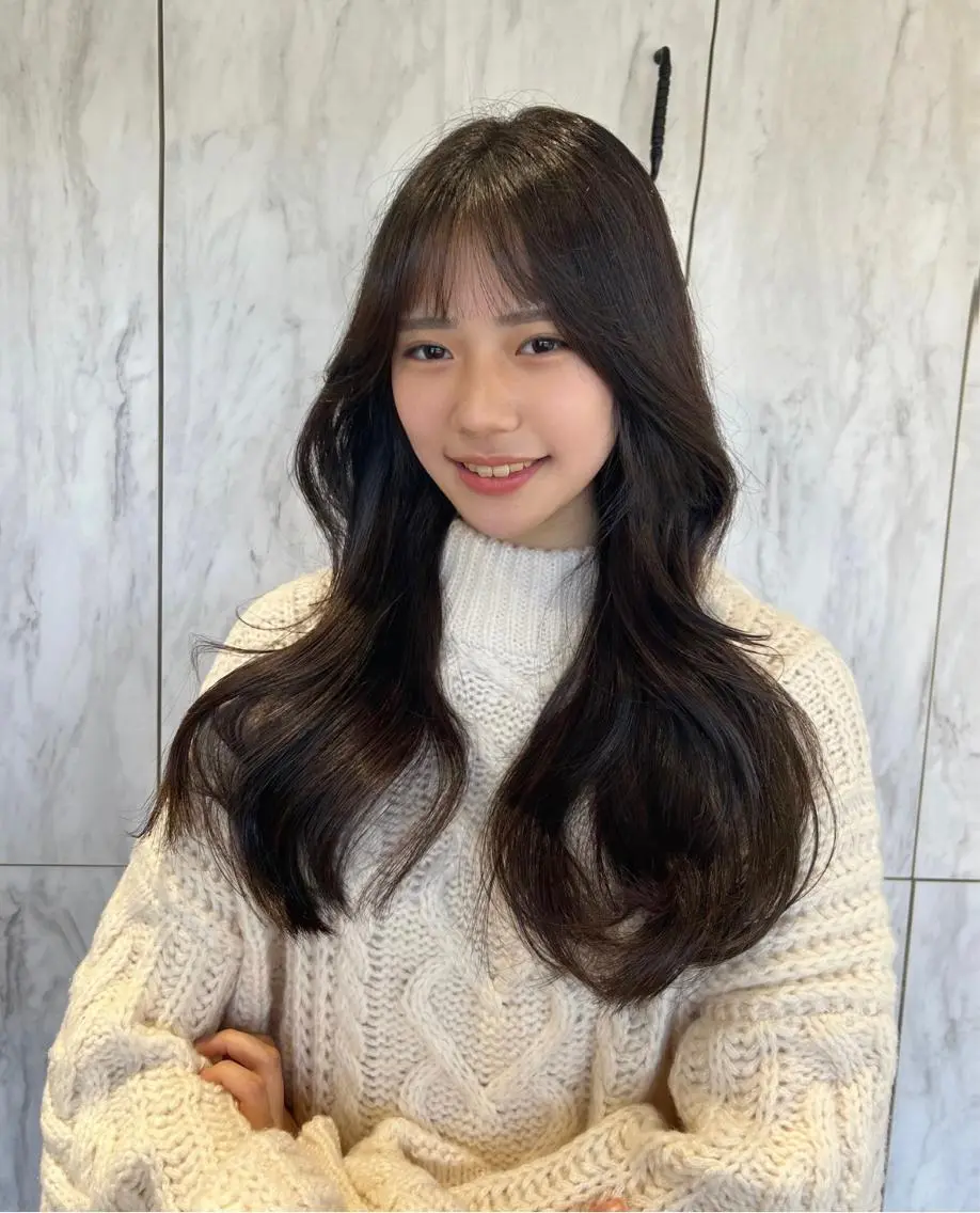 ロング 韓国ヘア🕊村上 ののこ🕊のヘアスタイル