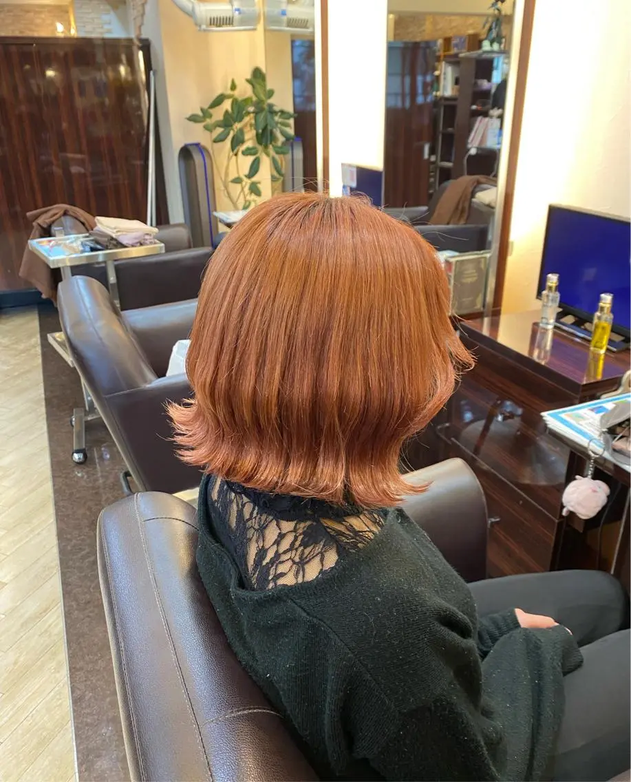 ミディアム カラー ヘアアレンジ シャローネ池袋 【れいな】のヘアスタイル