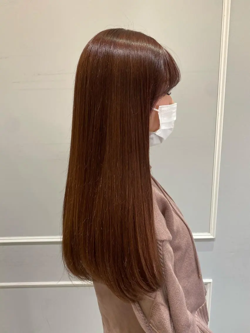 ロング 美髪矯正透明感カラー 江川 和輝のヘアスタイル