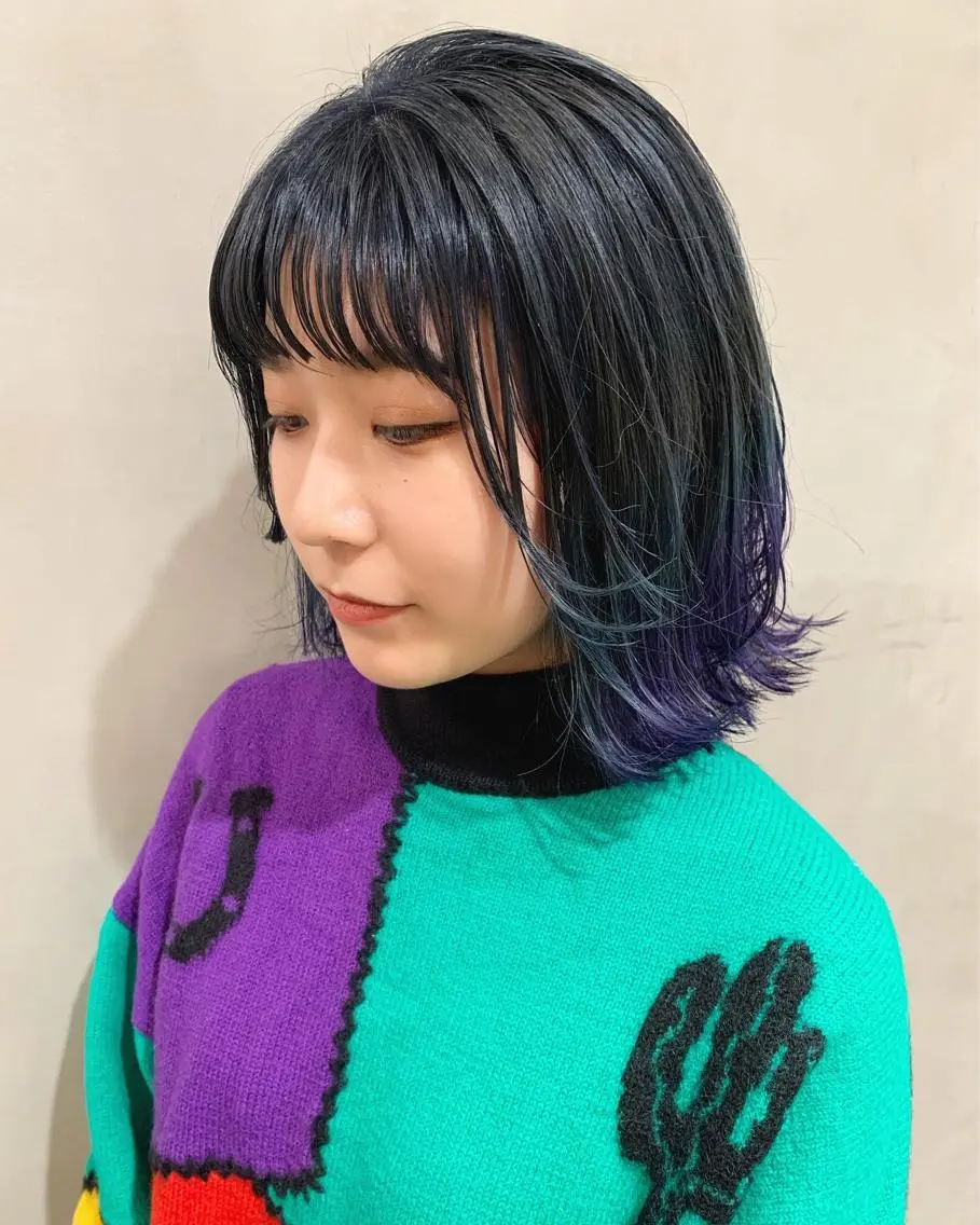 ミディアム カラー カット ヘアカラー トリートメント 優作 〜圧倒的信頼〜のヘアスタイル